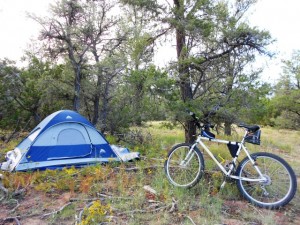 Mount Taylor Campsite Mountain Bike MTB Tent