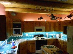 LED light strip cabinet kitchen