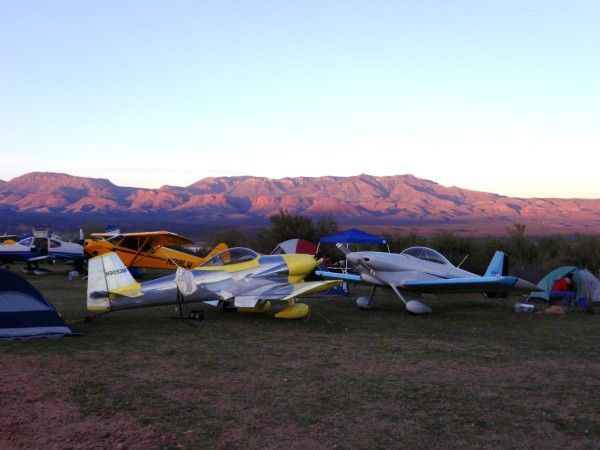 Arizona Camping Grapevine Backcountry Airstrip aircraft