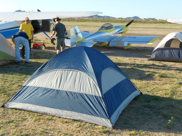 2013 Cactus Fly-In camping aircraft