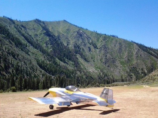 Aircraft Flying RV-3 Backcountry Airstrip Thomas Creek