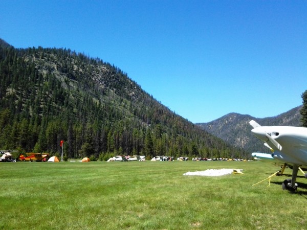 Aircraft Flying B Ranch RV-3 Backcountry Airstrip Johnson Creek