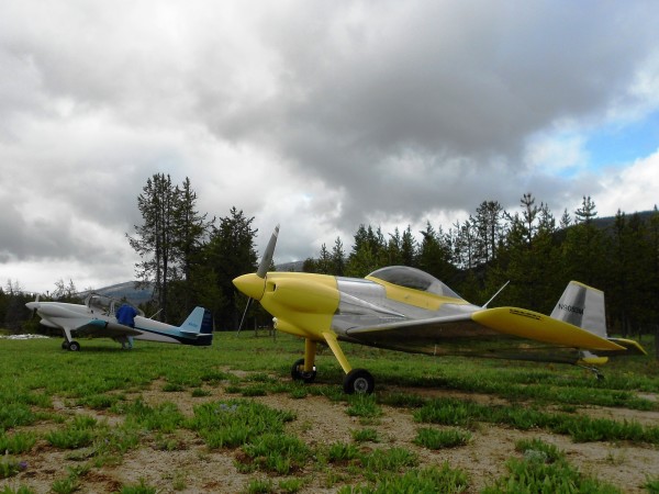 RV-3 Aircraft Exploring Idaho Backcountry Airstrip