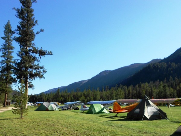 Aircraft Flying B Ranch RV-3 Backcountry Airstrip Johnson Creek