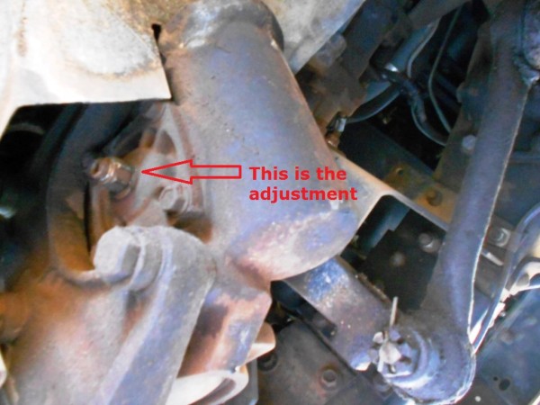 Motorhome Steering Box Play Slop Adjust