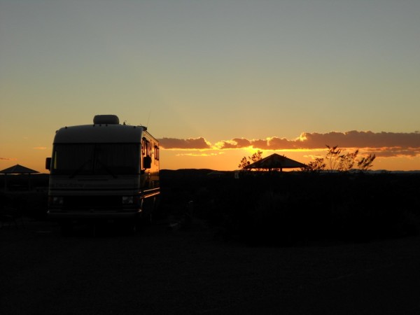 RV Motorhome Camping Elephant Butte Lake