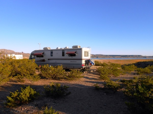 RV Motorhome Camping Elephant Butte Lake