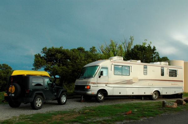 Shaneeda RV Motorhome Jeep Kayak