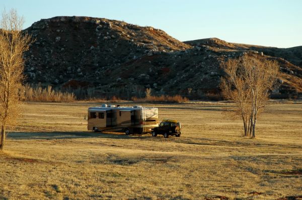 Newmar Dutch Star Lake Meredith TX Boondock Solar