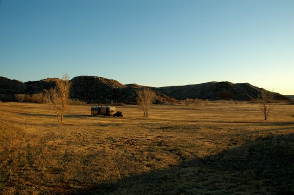 Lake Meredith Texas Newmar Dutch Star fulltime RV boondocking solar