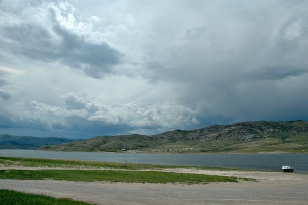 Newmar Dutch Star Clark Canyon Reservoir Beaverhead River campground