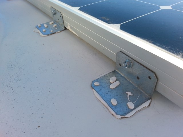 2Pair Universal RV Marine Boat ABS Plastic Solar Panel Mounts Brackets