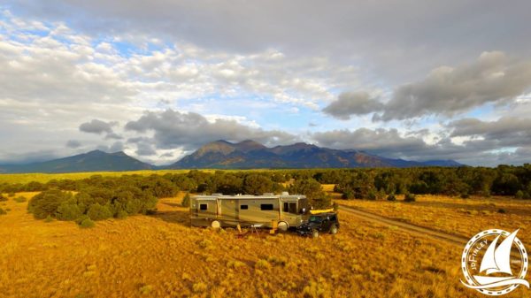 Newmar Dutch Star Boondocking Camping Solar RV Coach Mountains Colorado