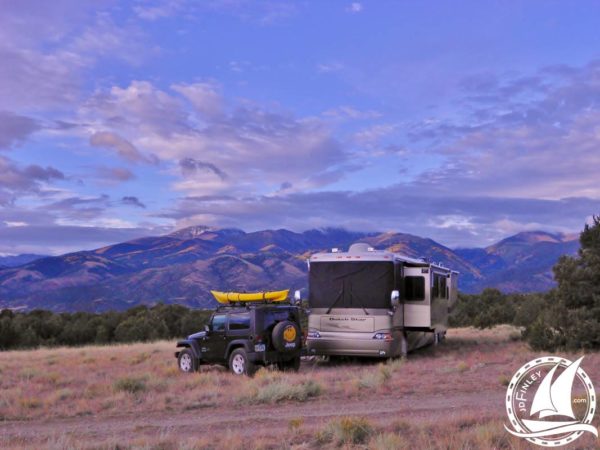 Newmar Dutch Star Boondocking Camping Solar RV Coach Mountains Colorado