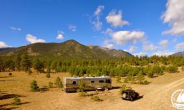 Newmar Dutch Star Camping Boondocking Gunnison National Forest solar