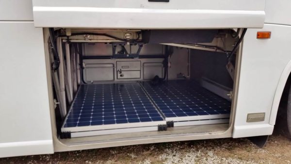 MCI 102 EL3 bus conversion solar panel sunpower 435 watt next