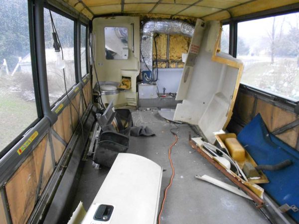 Missy MCI 102 EL3 conversion stripping interior