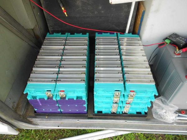 Lithium battery bank hold down tray Missy MCI bus conversion motorhome RV