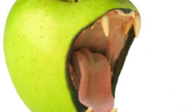 Evil Green Apple Allergy Allergic Pain back