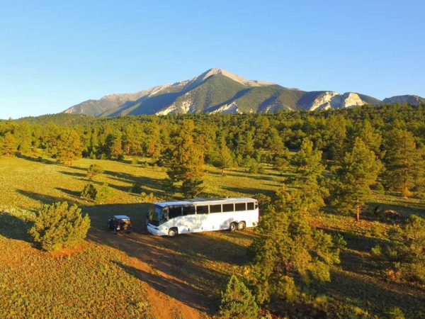 Gunnison National Forest Colorado Mountains Missy Boondocking bus conversion