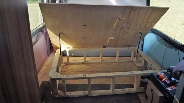 Bed Frame storage gas spring lift