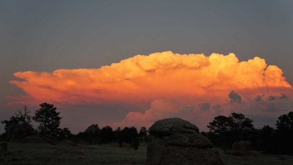 Medicine Bow Missy bus coach sky clouds thunderstorm