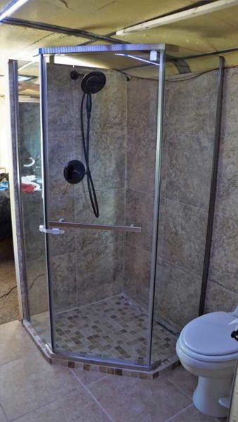 Missy Shower Bathroom Glass Tile Delta Porter In2ition Faucet Oil Rubbed Bronze