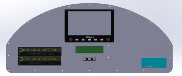 SolidWorks Vans RV-4 Instrument Panel 3D water jet