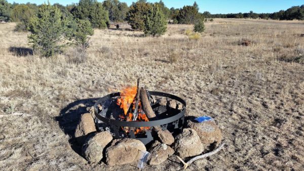 Bendit Airstrip New Mexico campfire