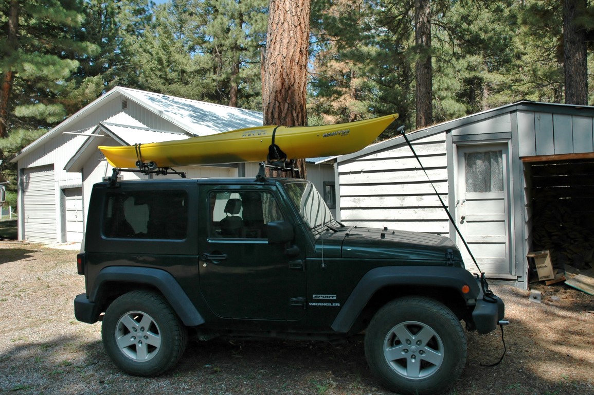 Kayak best sale on jeep