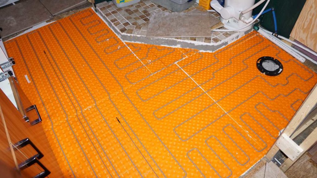 Bathroom Heated Tile Floor