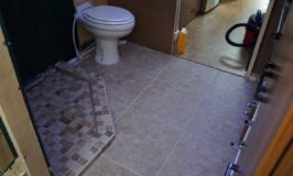 Missy Tile Floor Bathroom Shower Schluter Ditra heated floor